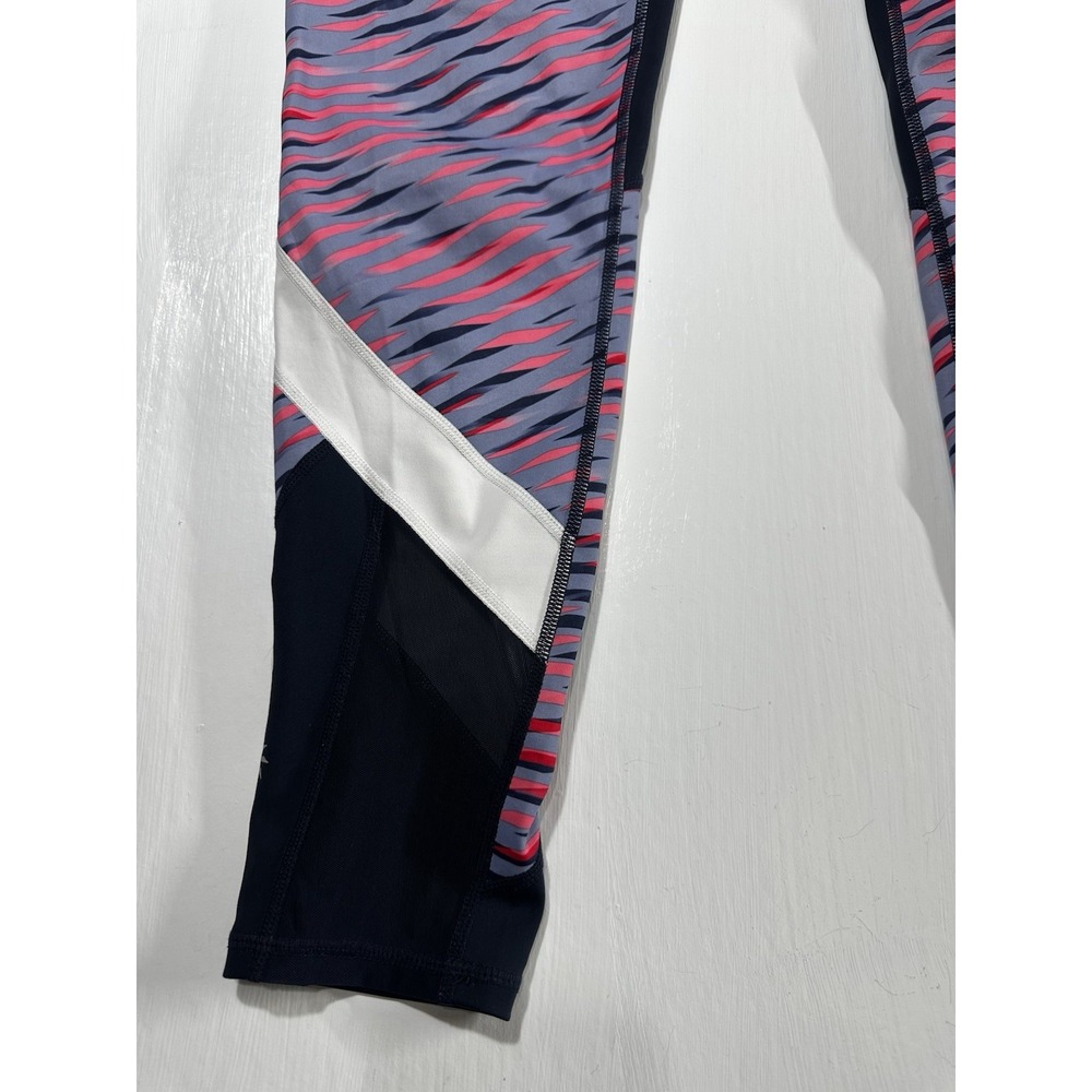 Athleta Electra Sonar 7/8 Tights Navy Blue Pink Athletic Yoga Pilates Size Small - Picture 3 of 11